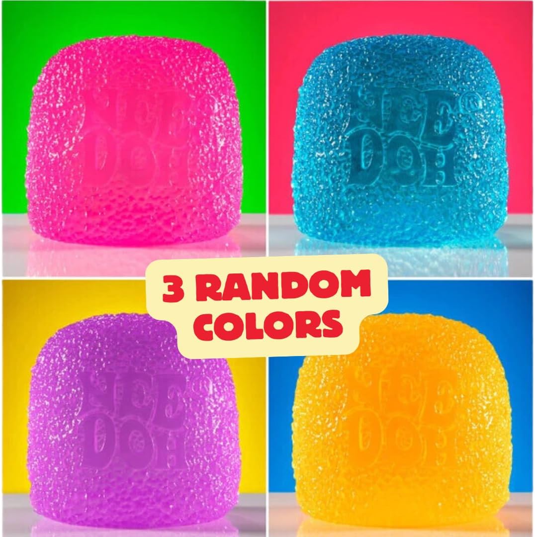 Schylling NeeDoh Gumdrop Textured Sensory Fidget Toy Colors May Vary (3 Pack) - Image 2